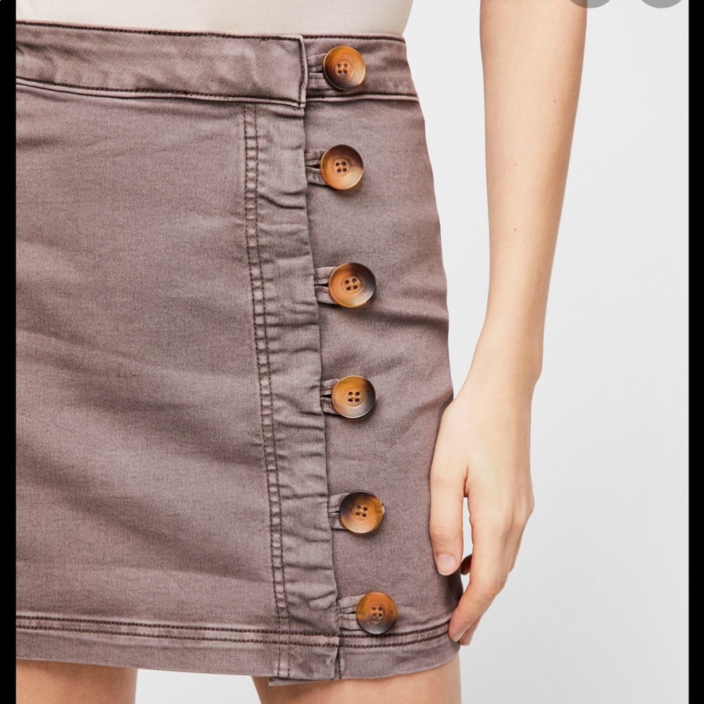 Free people little daisies mini skirt